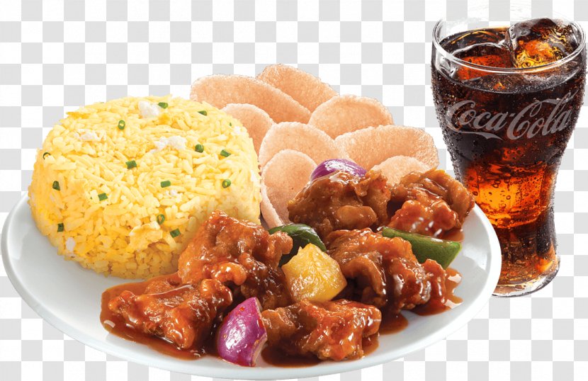 Sweet And Sour Pork Chinese Cuisine Fried Rice Full Breakfast - Deep Frying - Marinated Egg Transparent PNG
