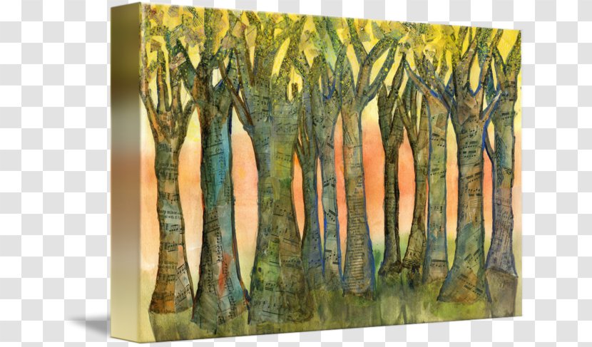 Painting Contemporary Art Collage Landscape - Watercolor Transparent PNG