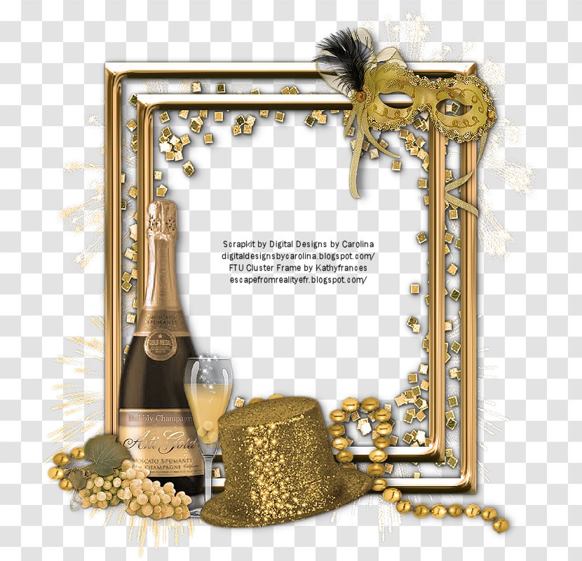 Picture Frames New Year's Day Thepix Scrapbooking - Metal - Happy Frame Transparent PNG