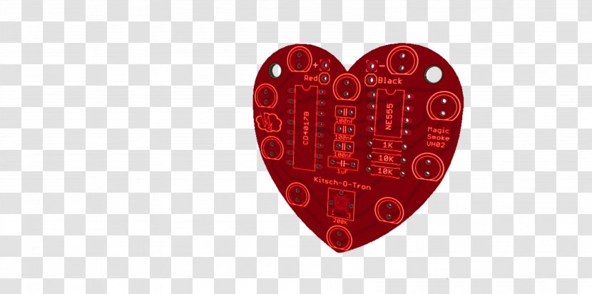 Heart M-095 RED.M - Redm - Blinkys Mum Transparent PNG