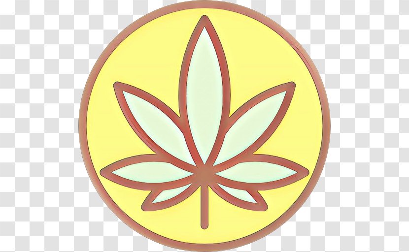 Cannabis Leaf Background - Plant - Yellow Transparent PNG