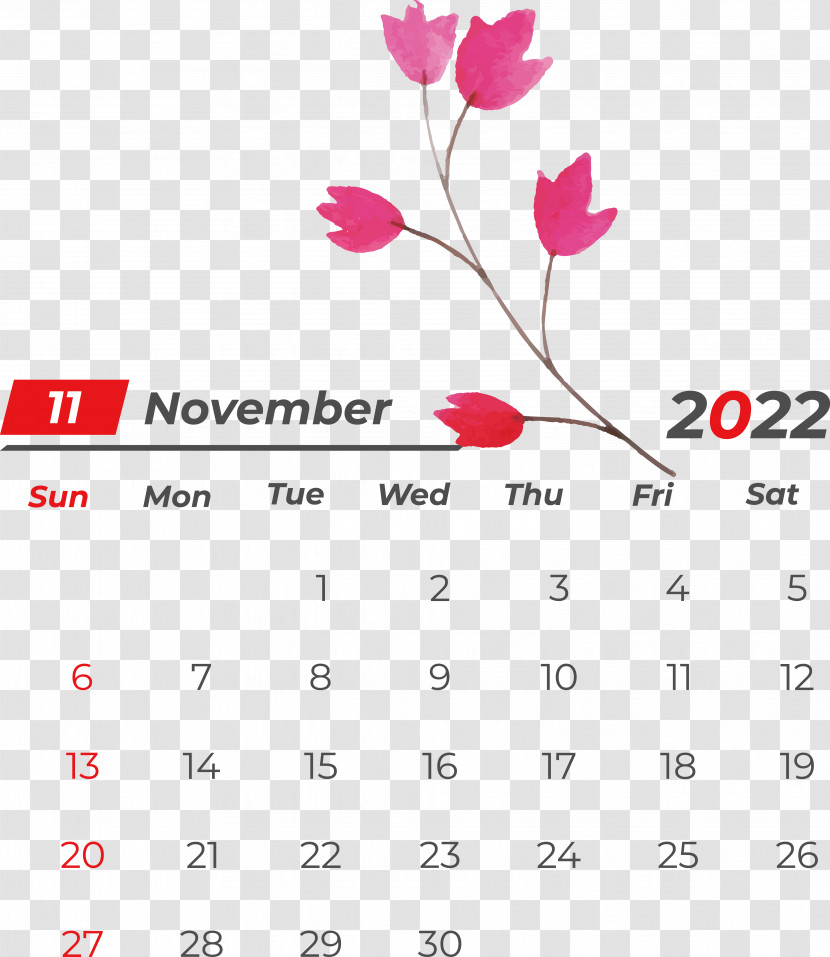 Flower Line Calendar Font Petal Transparent PNG
