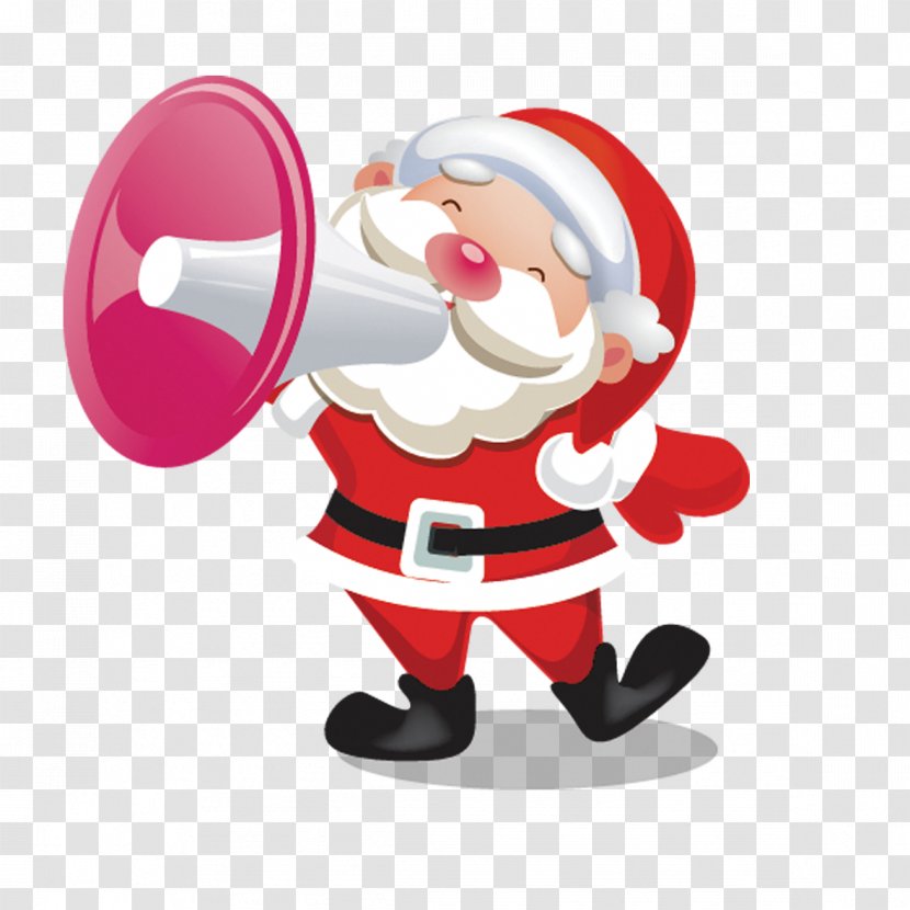 Santa Claus Talking Christmas - Creative Transparent PNG