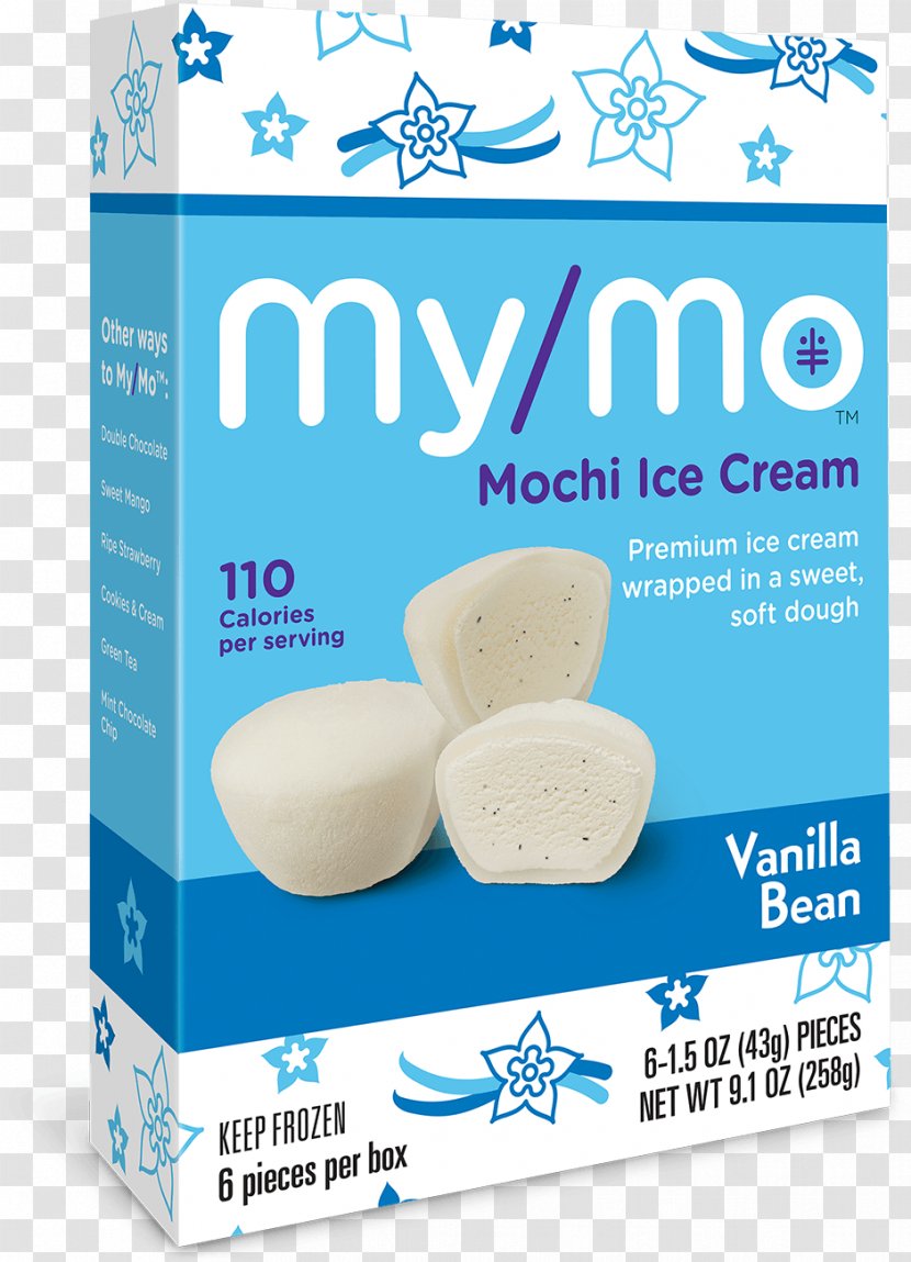 Mochi Ice Cream Green Tea Mint Chocolate Chip - Vanilla - Package Transparent PNG
