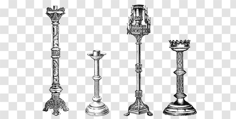 Candlestick Lighting Chunky Copper Carving - Hotel - Candle Drawing Stand Transparent PNG