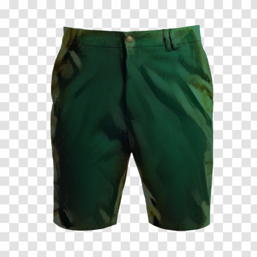 Green Board Background - Bermuda Shorts - Active Transparent PNG