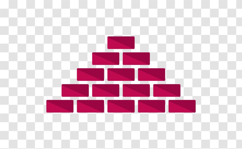 Brick Icon - Symmetry - A Pile Of Red Bricks Transparent PNG