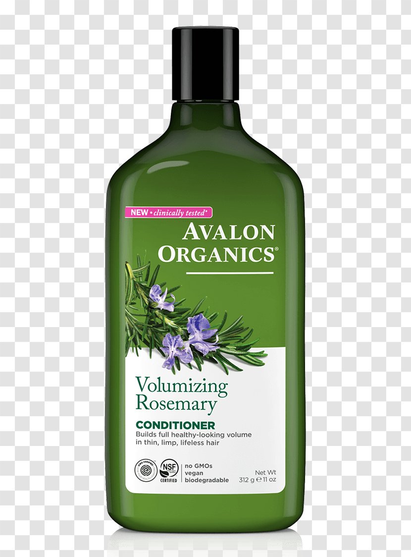 Avalon Organics Biotin B-Complex Thickening Shampoo Peppermint Hair Conditioner Volumizing Rosemary - Tea Tree Mint Treatment Transparent PNG