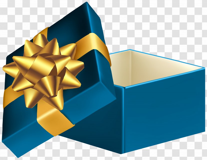 Gift Clip Art - Packaging And Labeling - Blue Open Box Image Transparent PNG