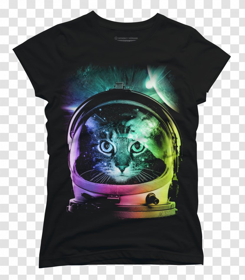Cat Desktop Wallpaper T-shirt Astronaut Kitten - Tshirt Transparent PNG