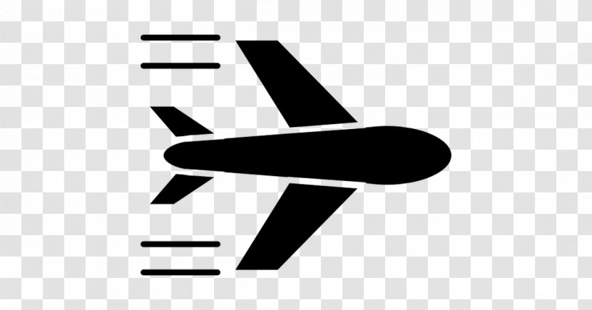 Airplane - Black And White - Silhouette Transparent PNG