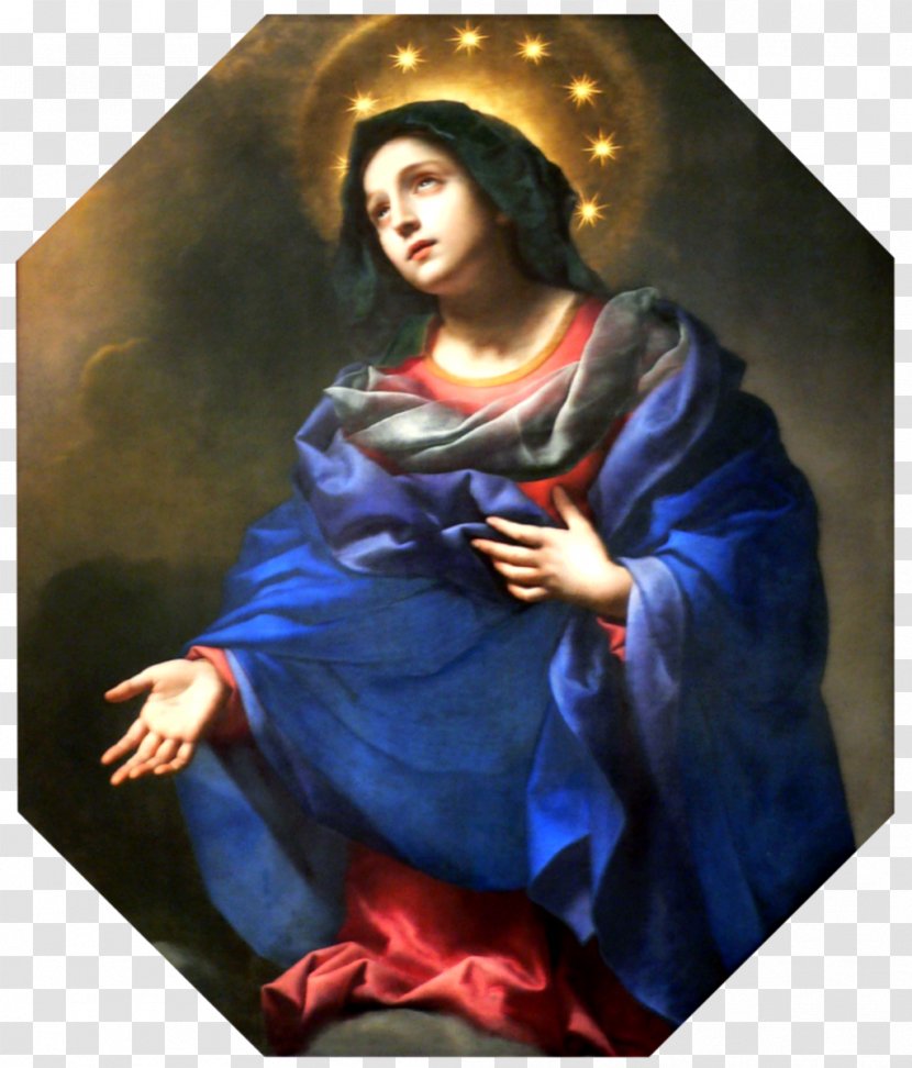 Mary Madonna In Glory Mit Der Lilie Circle Of Stars - Artist Transparent PNG