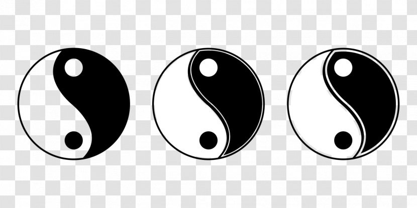 Symbol Font - Black And White - Yin Yang Transparent PNG