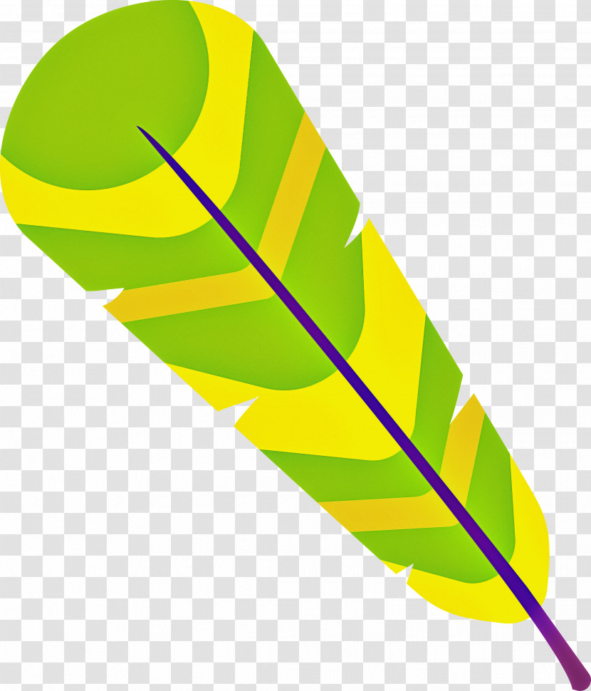 Leaf Yellow Line Plant Structure Science Transparent PNG