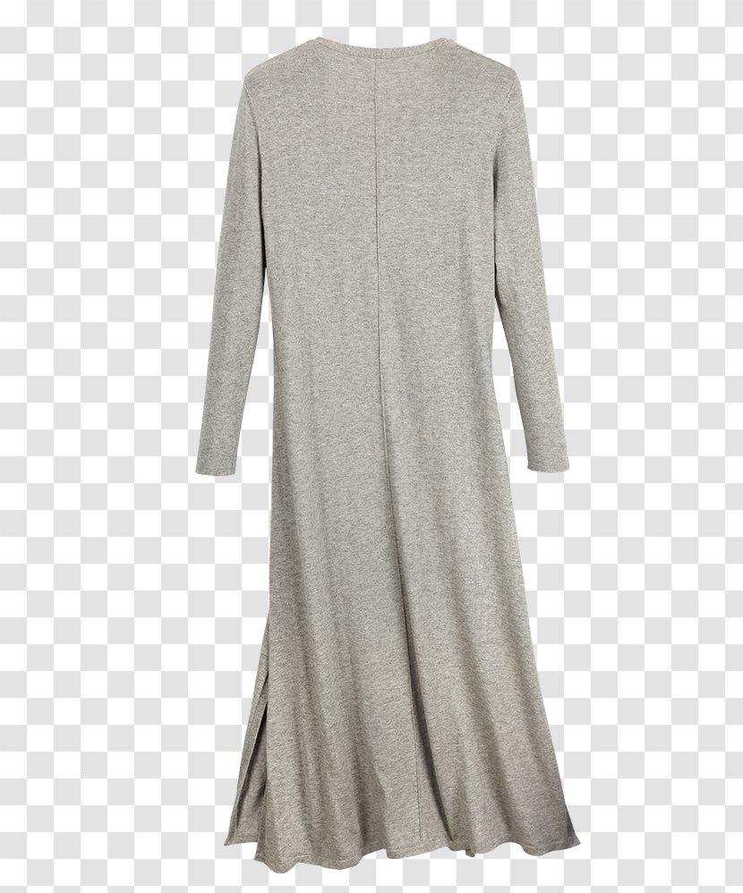 Sleeve Dress Neck Grey - Day Transparent PNG