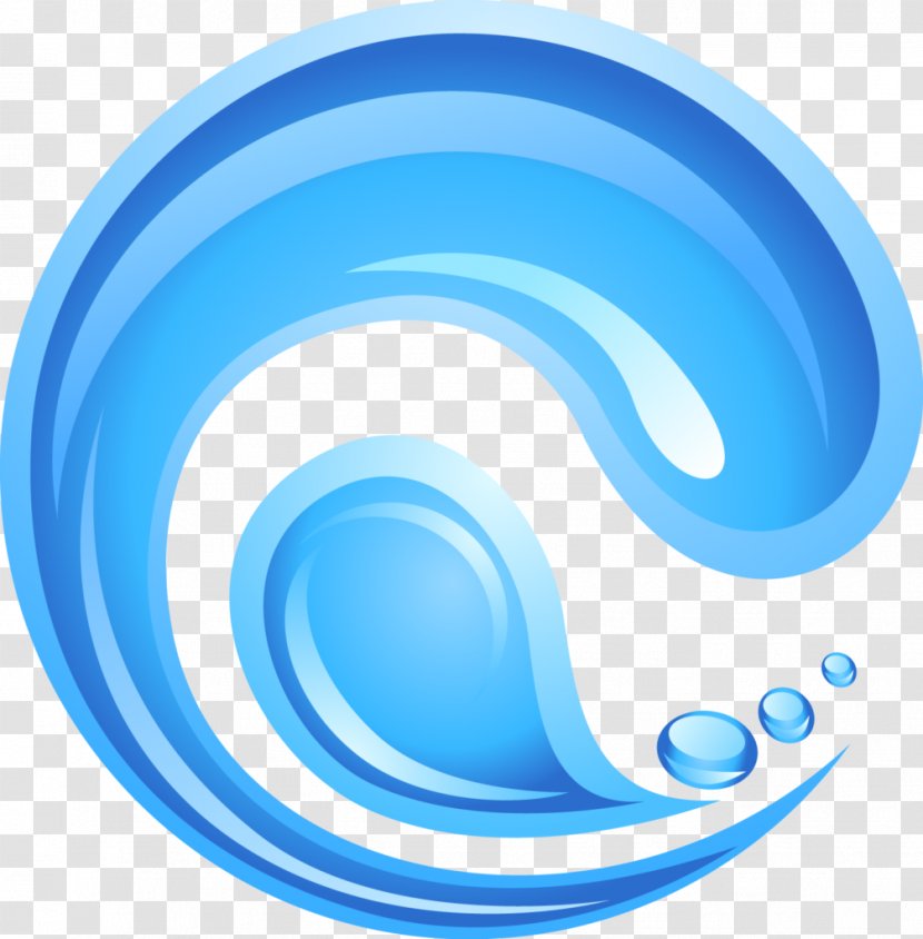 Drop Blue - Azure - Spiral Transparent PNG