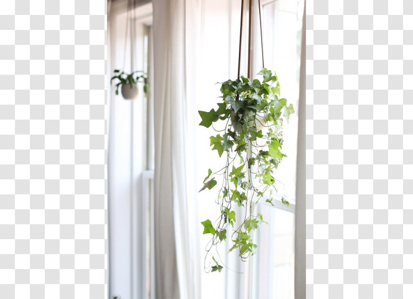 Window Curtain Floral Design Flowerpot - Flower Transparent PNG