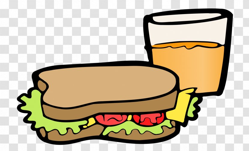 Breakfast Sandwich Submarine Fast Food Orange Juice Clip Art - Lettuce - Sandwiches Clipart Transparent PNG