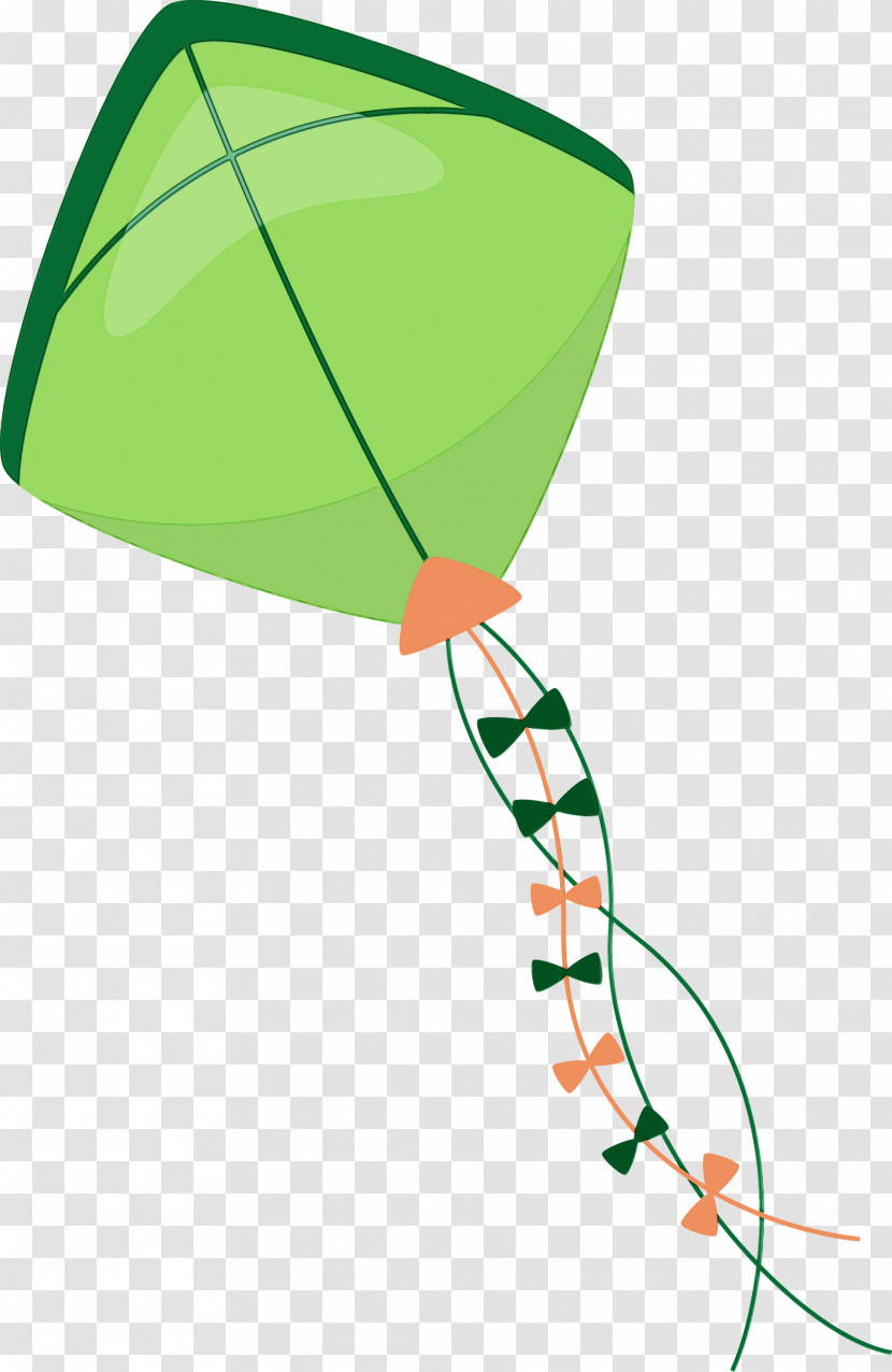 Green Leaf Line Plant Transparent PNG