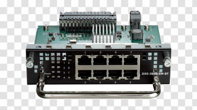 10 Gigabit Ethernet Network Switch D-Link DXS-3600-16S Multilayer - Expansion Slots Transparent PNG