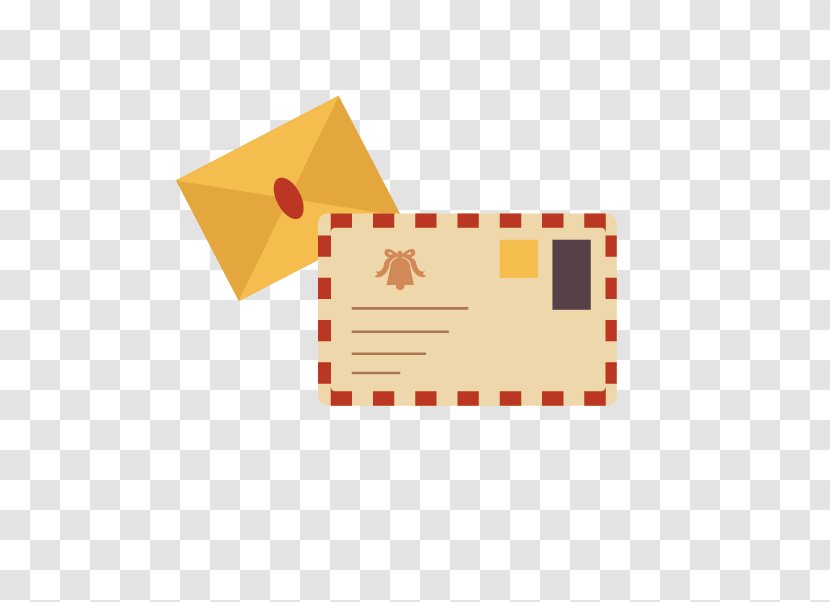 Envelope Postcard Letter Euclidean Vector - Orange Transparent PNG