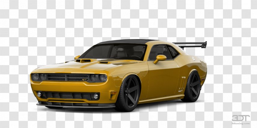 Muscle Car Sports Compact Automotive Design - Yellow Transparent PNG
