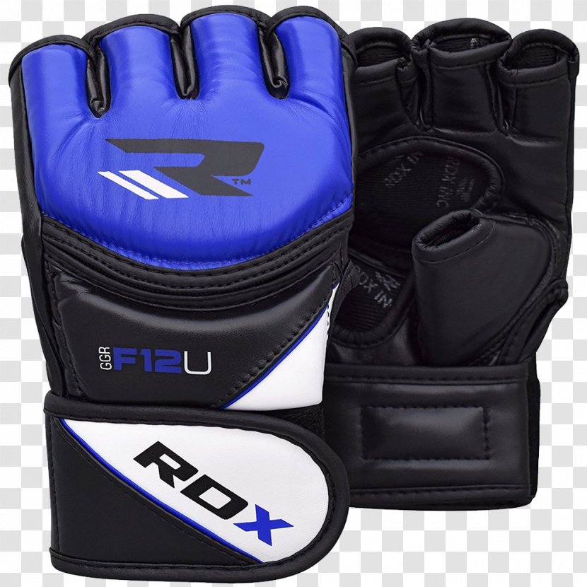MMA Gloves Mixed Martial Arts Grappling - Cobalt Blue - Glove Transparent PNG