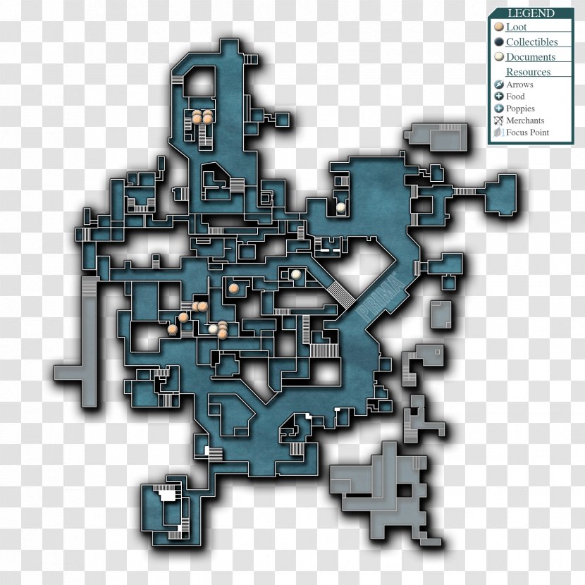 Thief II City Map Video Game - Stealth Transparent PNG