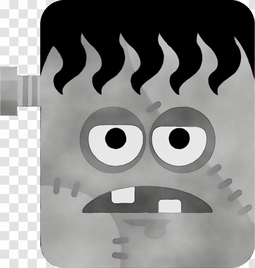 Head Black-and-white Icon Smile - Blackandwhite Transparent PNG