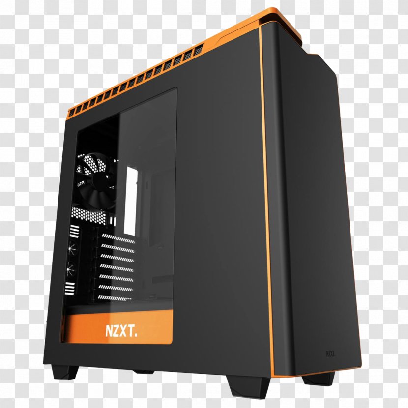 Computer Cases & Housings Nzxt H440 Atx Mid Tower 11xhdd Slots 2xusb3.0 Window Steel C Power Supply Unit Hardware - Gaming Transparent PNG