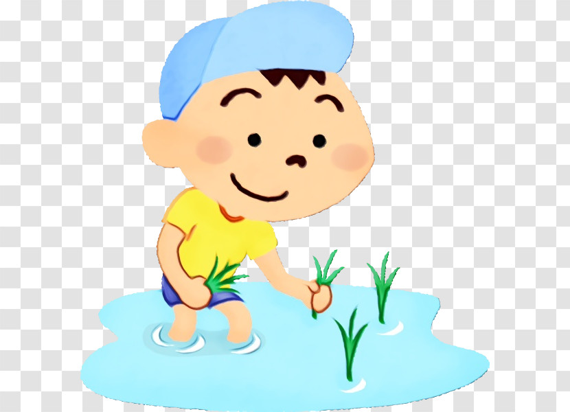Cartoon Child Happy Pleased Toddler Transparent PNG
