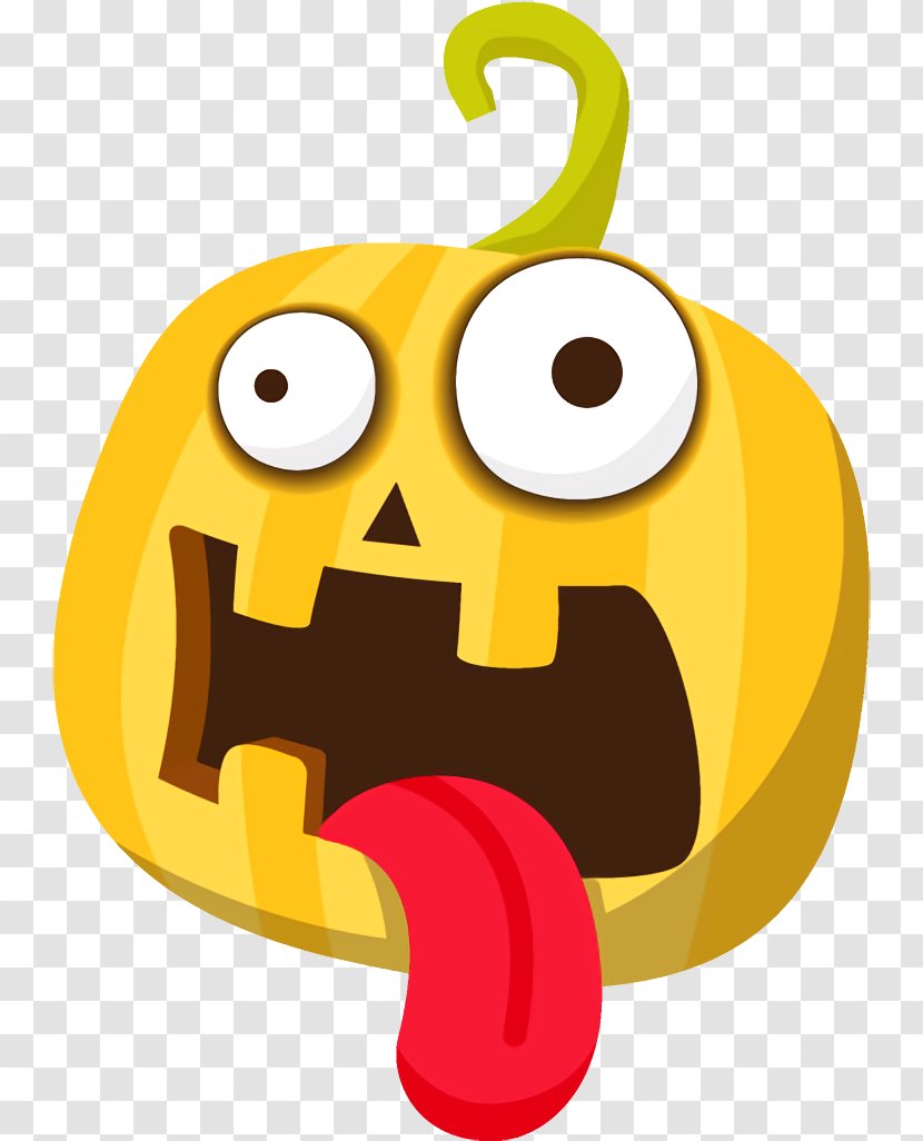 Jack-o-Lantern Halloween Carved Pumpkin - Emoticon - Happy Smiley Transparent PNG