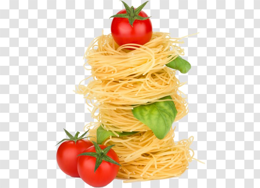 Spaghetti Aglio E Olio Taglierini Pasta Al Pomodoro Chinese Noodles Carbonara - Junk Food Transparent PNG