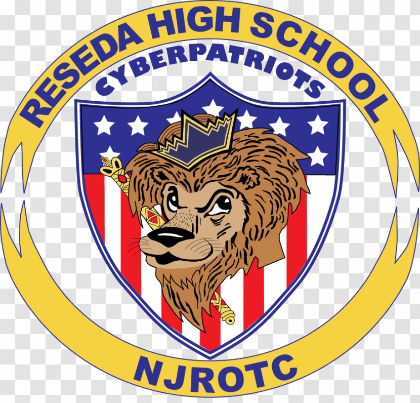 Reseda Charter High School Junior Reserve Officers' Training Corps CyberPatriot National Secondary Logo - Plank Press Transparent PNG