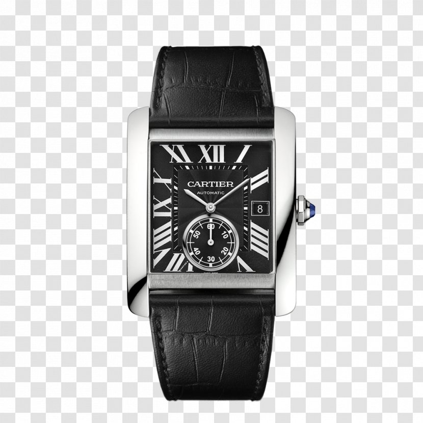 Cartier Tank Automatic Watch Mechanical - Rectangle - Watches Men Transparent PNG