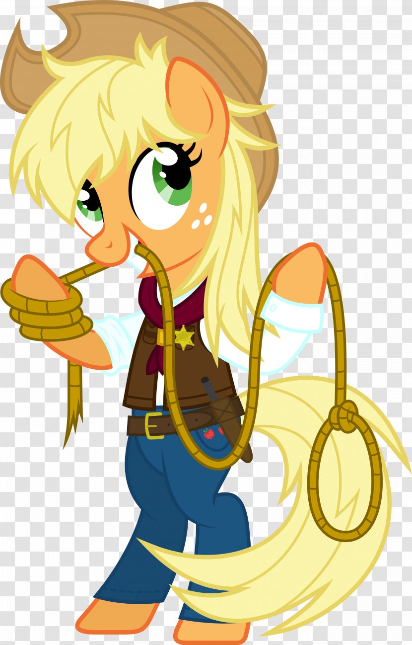 Applejack Pony Apple Bloom Art - My Little Friendship Is Magic - Sheriff Transparent PNG