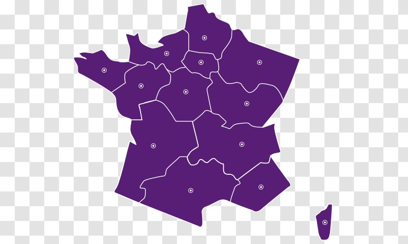 Regions Of France Map - Recruitment Notice Transparent PNG