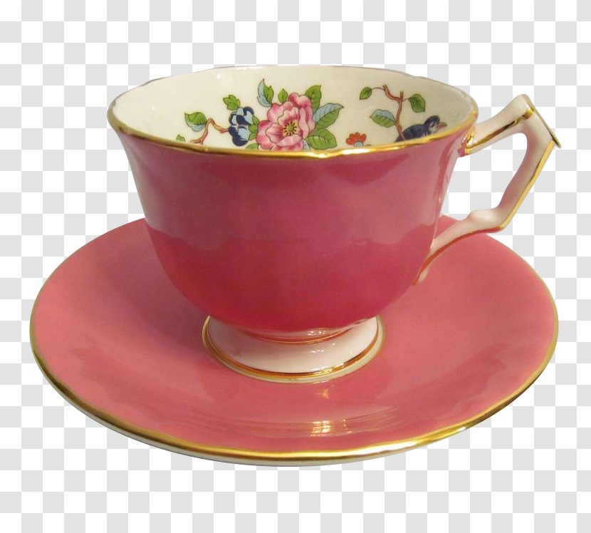 Teacup Saucer Tableware Bone China - Tea - Chinese Transparent PNG