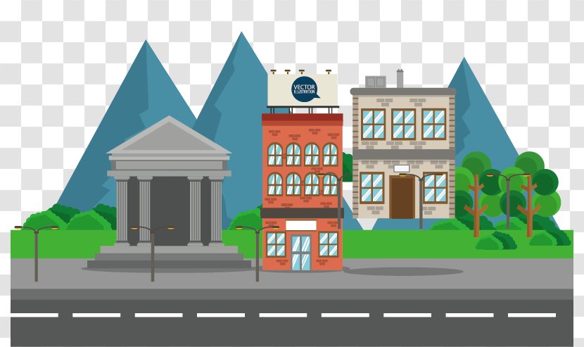 Photography Family Illustration - Property - City ​​building Transparent PNG