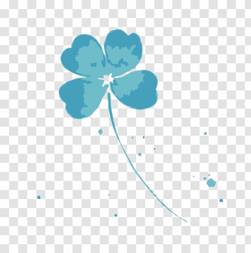 Four-leaf Clover Color - Baidu Tieba - Vector Transparent PNG