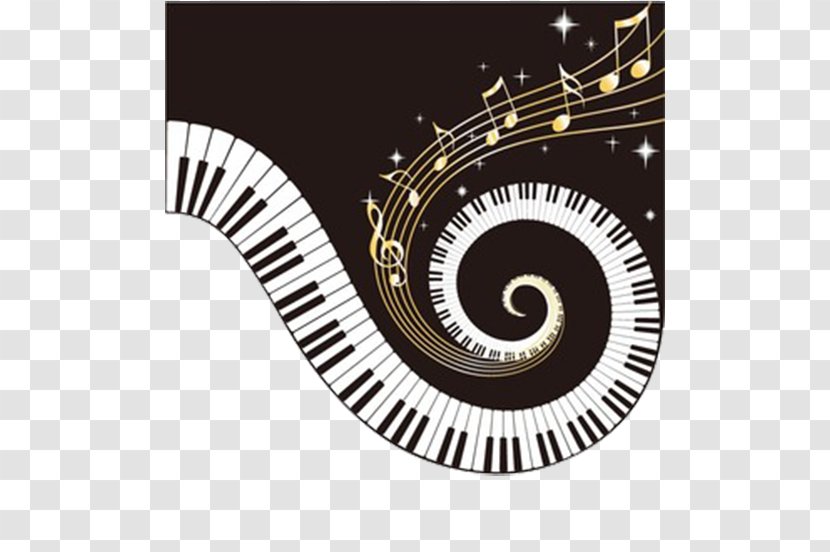 Piano Keys For Spiral Notes - Flower - Tree Transparent PNG