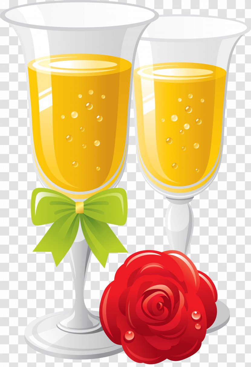 Champagne Wine Glass Cup - Drink Transparent PNG