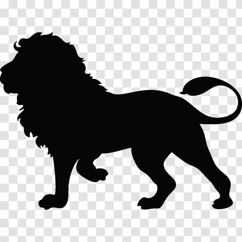 Lion Silhouette Cougar Clip Art - Royaltyfree - Lions Head Transparent PNG