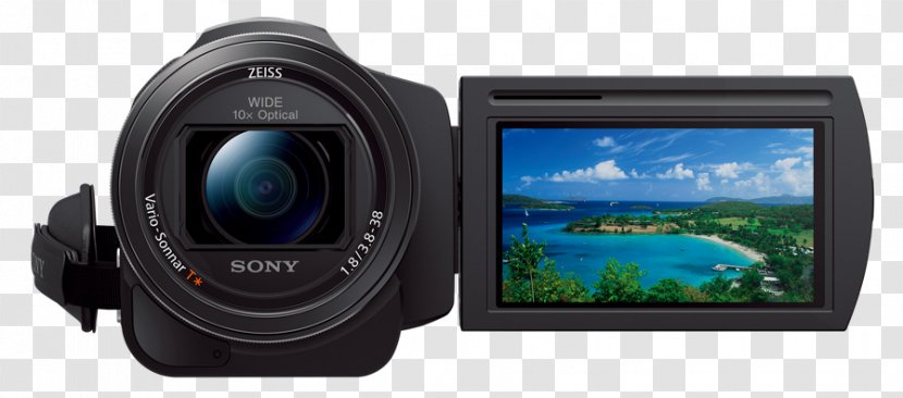 Sony Handycam FDR-AX33 4K Resolution Camcorder - Camera 4k Transparent PNG