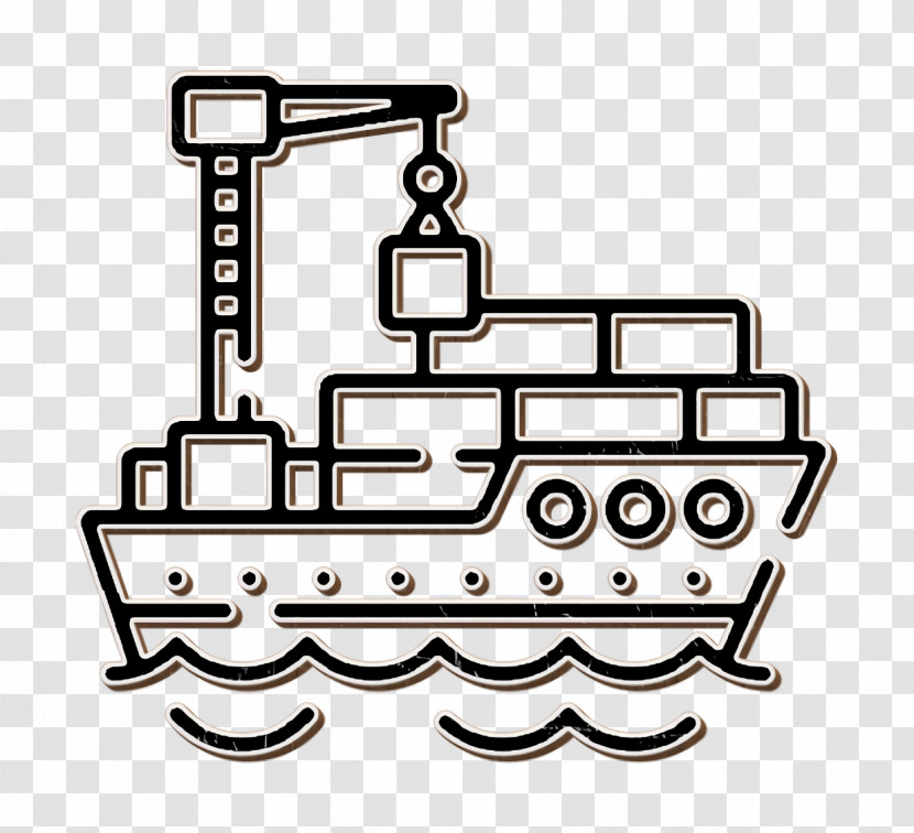 Ship Icon Boat Icon Global Logistic Icon Transparent PNG