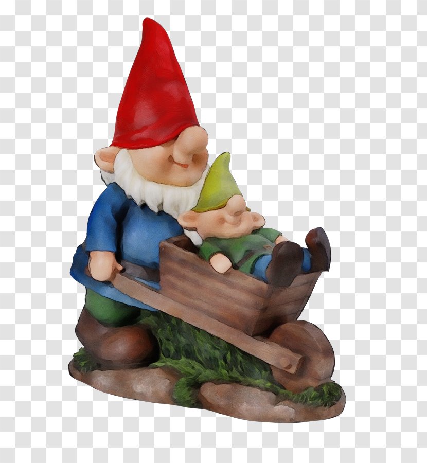 Garden Gnome Figurine Lawn Ornament Statue Toy - Watercolor - Monument Interior Design Transparent PNG