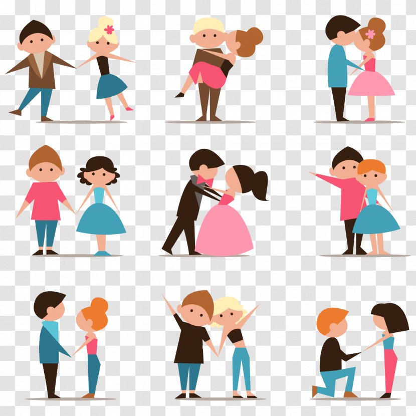 Couple Download - Frame - Vector Young Transparent PNG