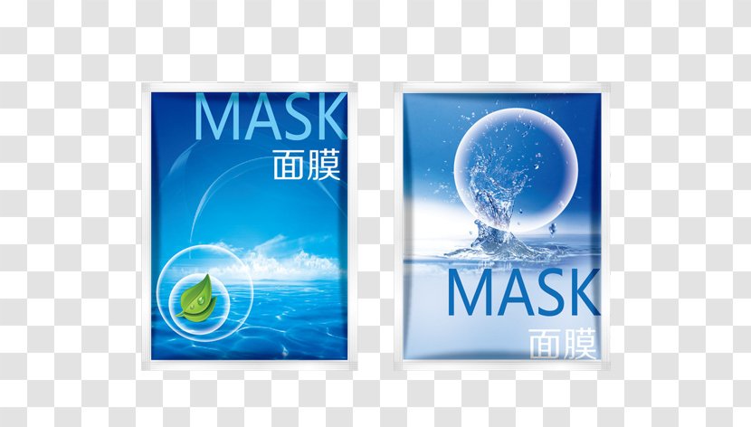 Facial Mask Moisturizer Skin - Blue - Water Shortage, Use MASK Moisturizing Transparent PNG