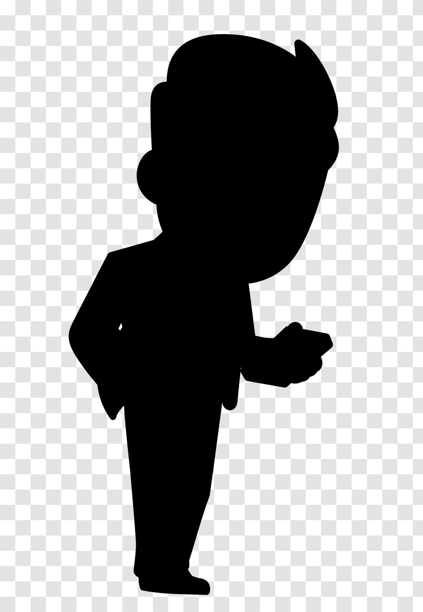 Black & White - Thumb - M Human Behavior Character Clip Art Transparent PNG