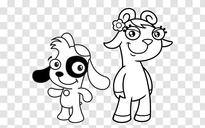 Dog Discovery Kids Black And White Drawing - Watercolor Transparent PNG